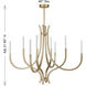 Bradford LED 40 inch Noble Brass Chandelier Ceiling Light