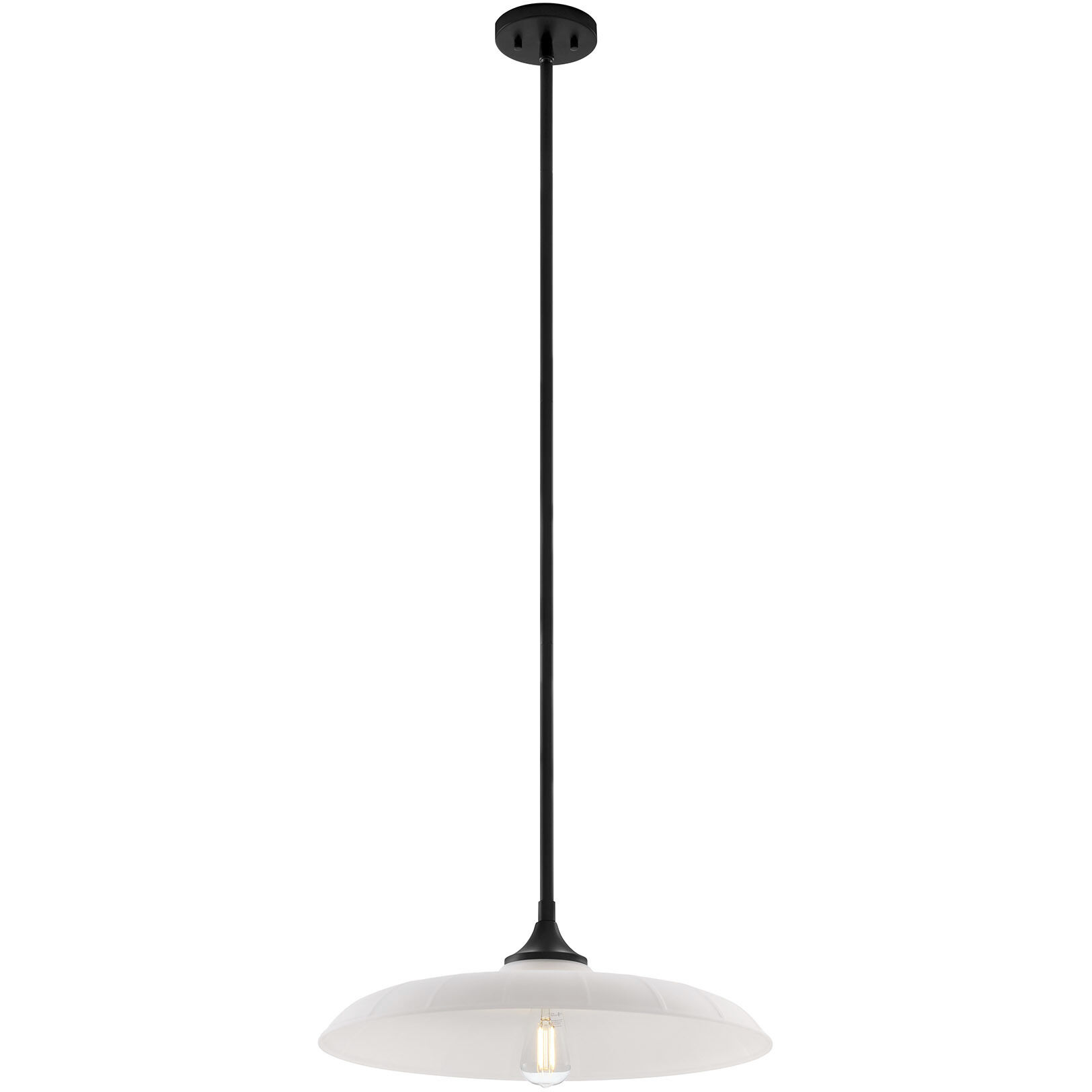Hadley 1 Light 20 inch Matte Black Pendant Ceiling Light