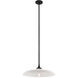 Hadley 1 Light 20 inch Matte Black Pendant Ceiling Light