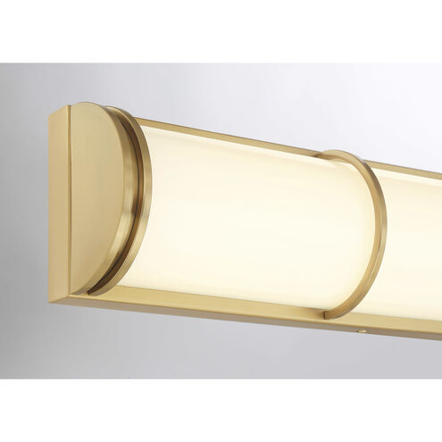 Harper LED 36 inch Warm Brass Bathroom Vanity Light Wall Light