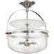 Denmar 4 Light 18 inch Polished Chrome Covertible SemiFlush Ceiling Light