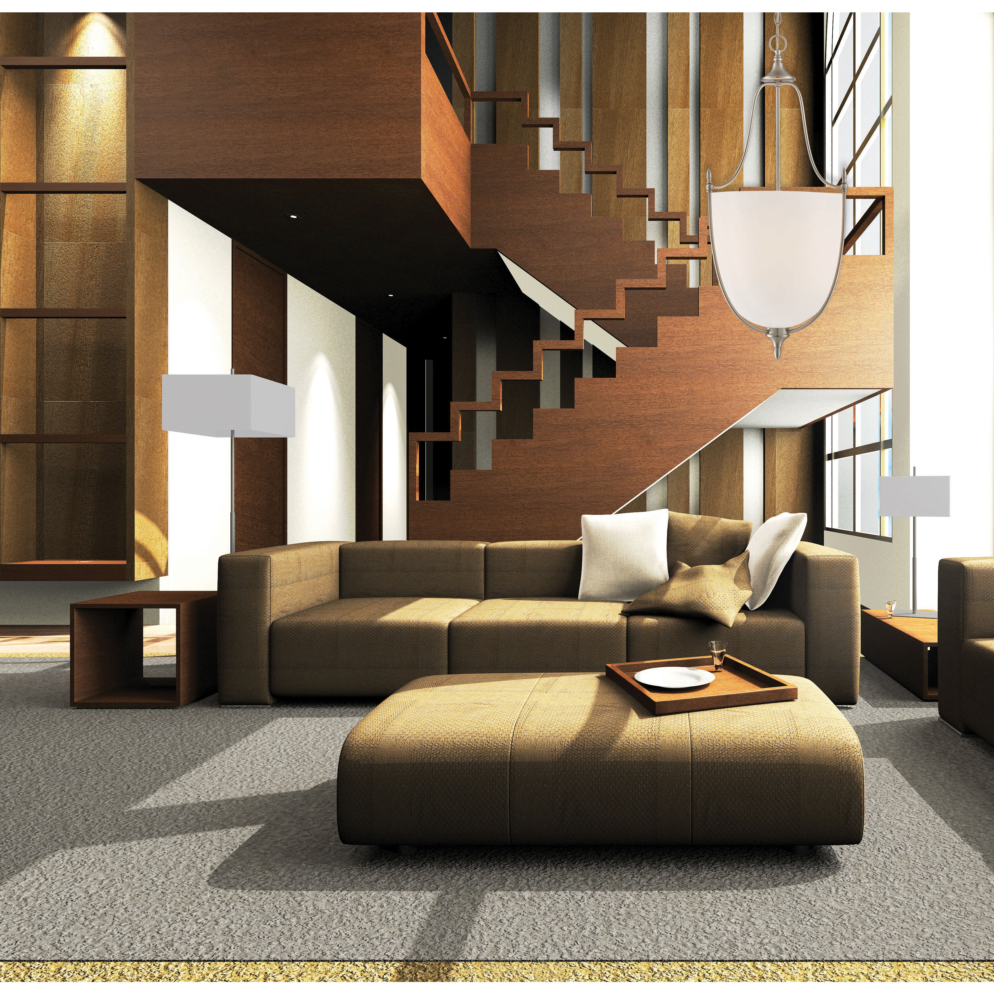 Herndon 3 Light 16 inch Satin Nickel Pendant Ceiling Light, Essentials