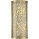 New Haven 2 Light 7 inch Burnished Brass Wall Sconce Wall Light