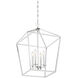 Townsend 4 Light 17 inch Polished Nickel Pendant Ceiling Light, Essentials