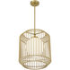 Pastis 1 Light 16 inch Warm Brass Pendant Ceiling Light