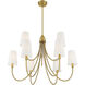 Cameron 9 Light 35 inch Warm Brass Chandelier Ceiling Light, Essentials