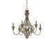 Ashford 6 Light 28 inch Aged Wood Chandelier Ceiling Light