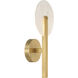 Ainslie LED 8 inch Warm Brass Sconce Wall Light