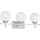 Medina 3 Light 24 inch Satin Nickel Bathroom Vanity Light Wall Light