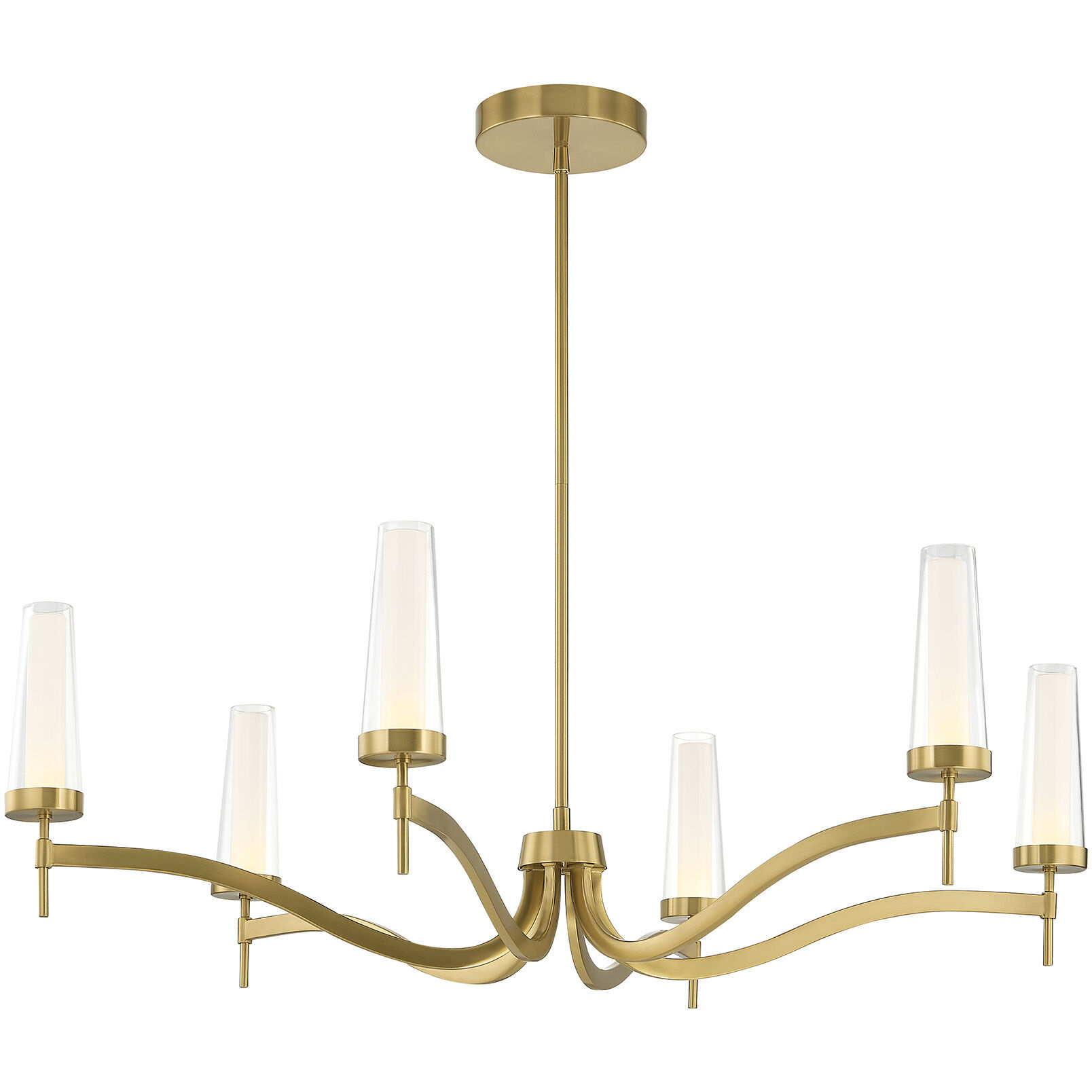 Butler LED 40 inch Warm Brass Chandelier Ceiling Light