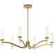 Butler LED 40 inch Warm Brass Chandelier Ceiling Light