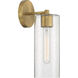 Ricci 1 Light 5 inch Warm Brass Wall Sconce Wall Light, Lighting One