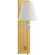 Travis 1 Light 7.5 inch Warm Brass Wall Sconce Wall Light