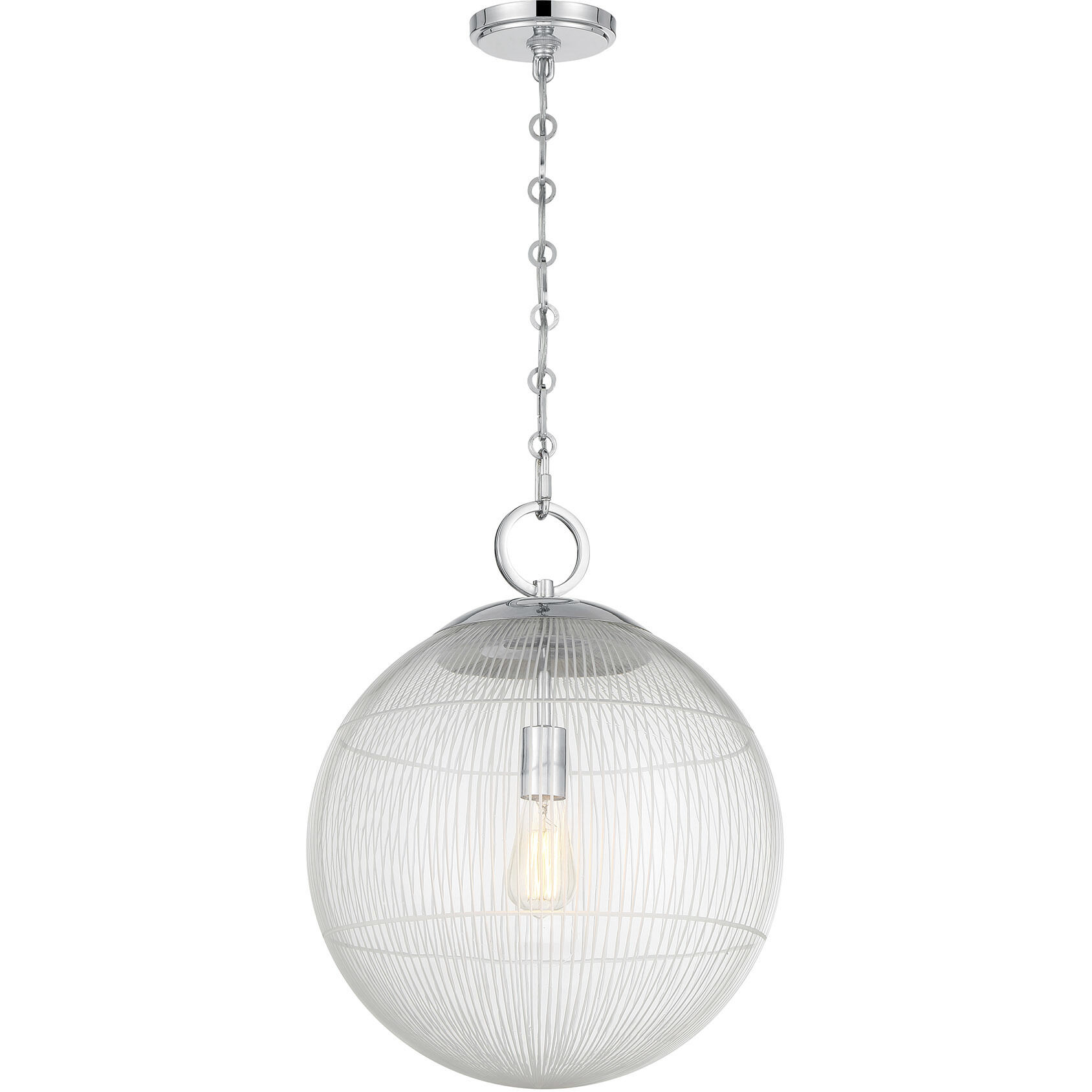 Cabot 1 Light 16 inch Chrome Pendant Ceiling Light