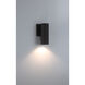 Kelley LED 8 inch Matte Black Outdoor Wall Lantern