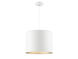 Morgan 1 Light 16 inch Textured White with Silver Leaf Pendant Ceiling Light