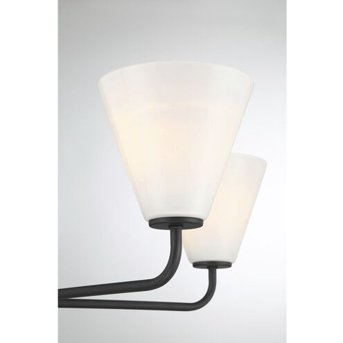 Blair 5 Light 30 inch Matte Black Chandelier Ceiling Light