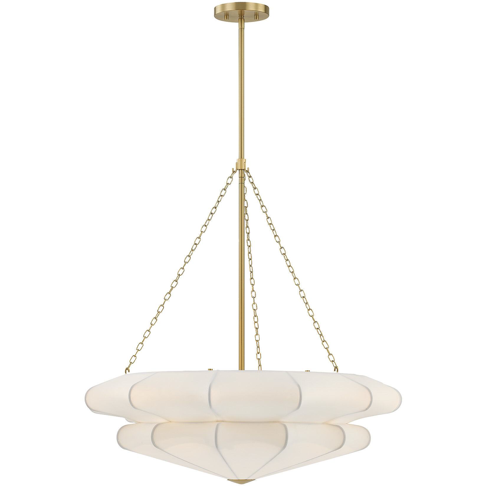 Coppell 3 Light 28 inch Warm Brass Pendant Ceiling Light
