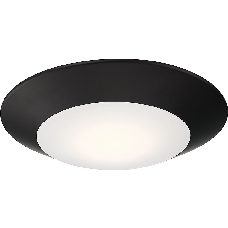 Stella 120V LED 7.48 inch Black Disc Light, Essentials