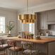 Shelby 6 Light 30 inch Gold Patina Pendant Ceiling Light