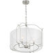 Ashlay 4 Light 22 inch Satin Nickel Pendant Ceiling Light