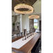 Landon LED 34 inch Warm Brass Pendant Ceiling Light