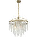 Jeanette 4 Light 20 inch Noble Brass Chandelier Ceiling Light