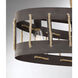 Leland 4 Light 36.13 inch Artisan Rust Linear Chandelier Ceiling Light