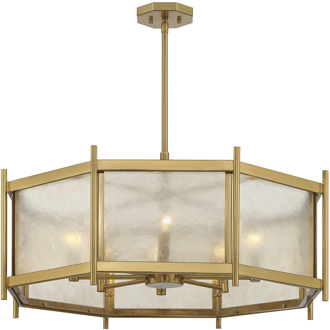 Jacobs 8 Light 32 inch Warm Brass Chandelier Ceiling Light