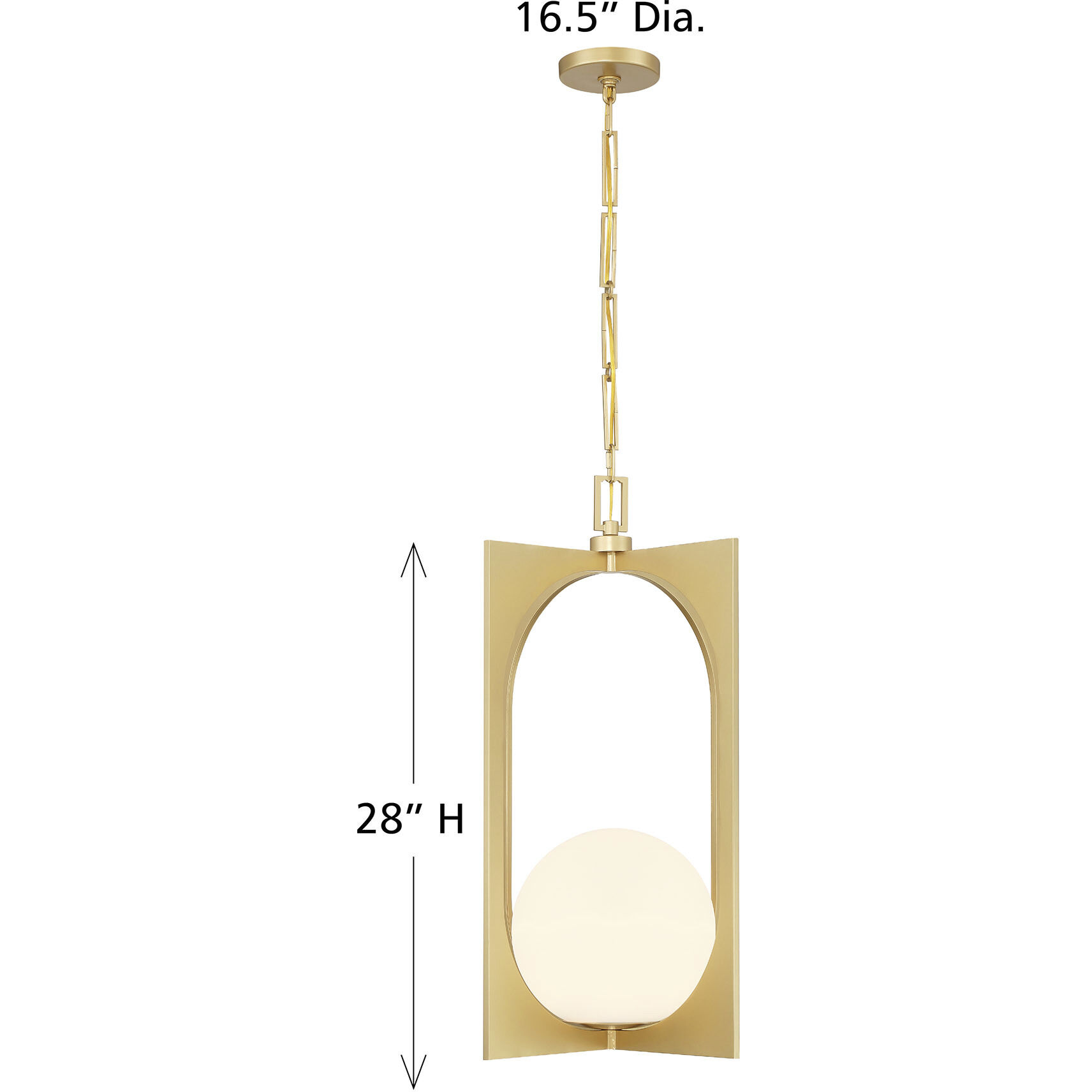 Harding 1 Light 16.5 inch Spun Gold Pendant Ceiling Light