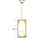 Harding 1 Light 16.5 inch Spun Gold Pendant Ceiling Light