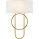 Tempe 2 Light 12 inch Warm Brass Sconce Wall Light