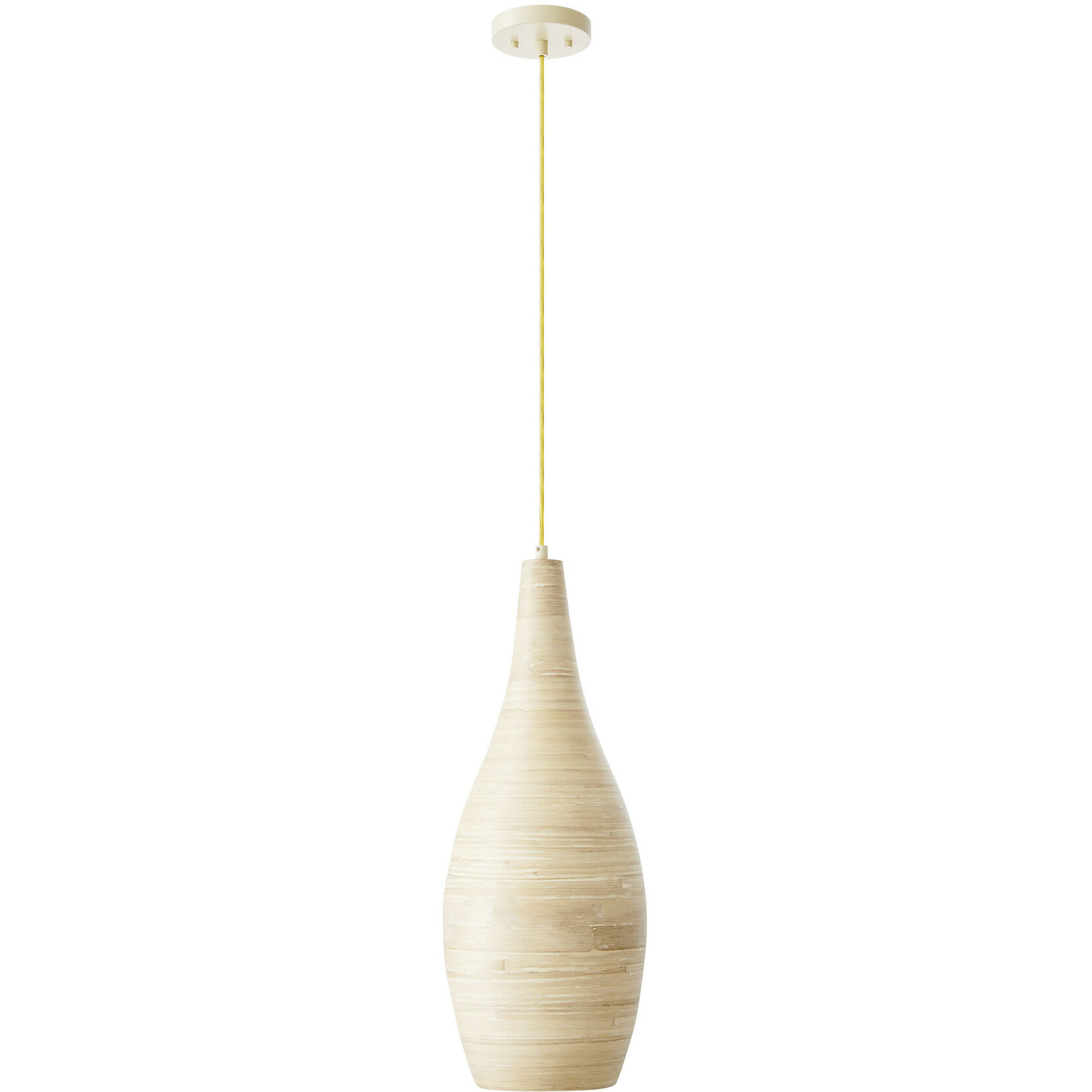 Jean 1 Light 10 inch Natural Bamboo Pendant Ceiling Light