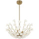 Flores 4 Light 20 inch Noble Brass Chandelier Ceiling Light