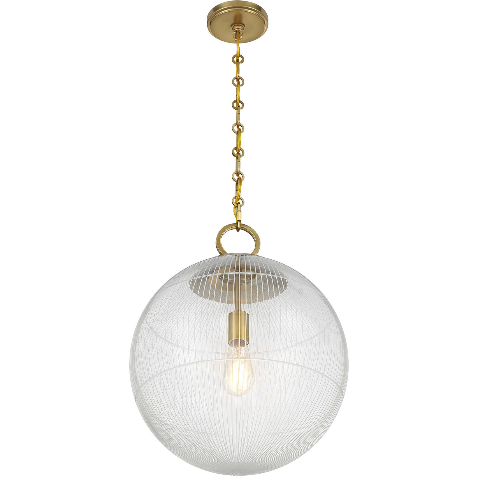 Cabot 1 Light 16 inch Warm Brass Pendant Ceiling Light