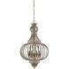 Ashford 4 Light 19 inch Aged Wood Chandelier Ceiling Light