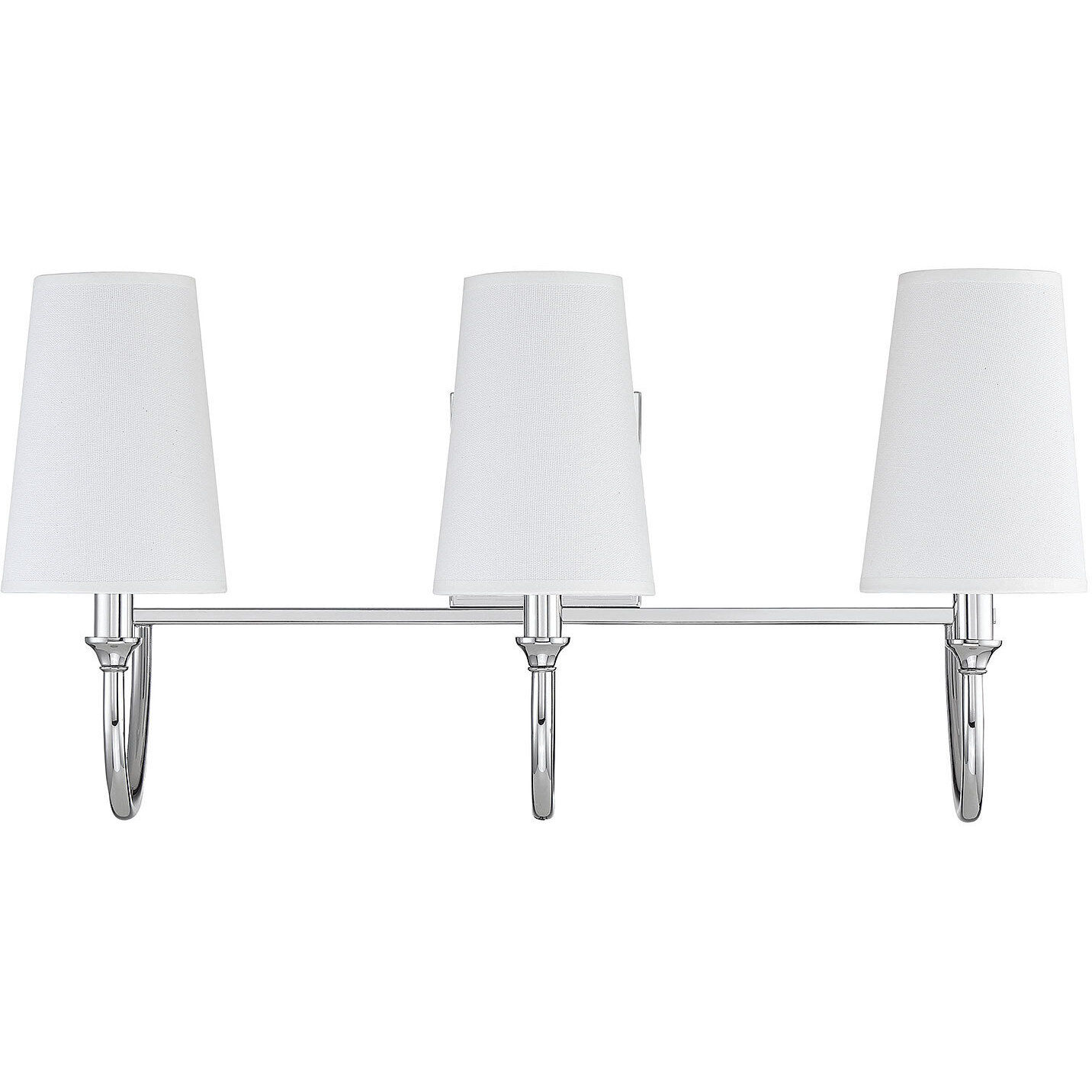 Cameron 3 Light 24 inch Polished Nickel Bathroom Vanity Light Wall Light, Essentials