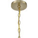 Woodlawn 5 Light 28 inch Noble Brass Chandelier Ceiling Light