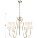 Sheldon 5 Light 32 inch Noble Brass Chandelier Ceiling Light