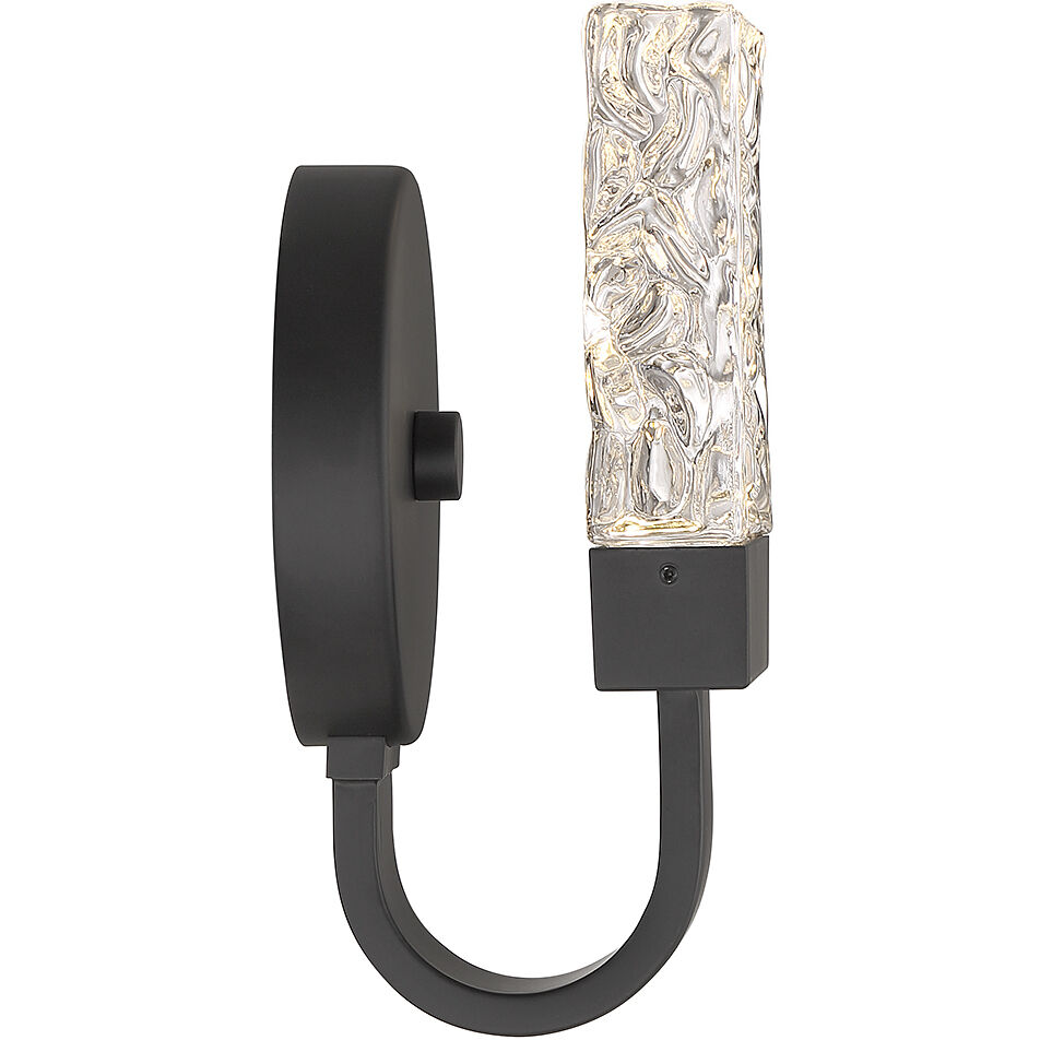 Kahn LED 5 inch Matte Black ADA Wall Sconce Wall Light