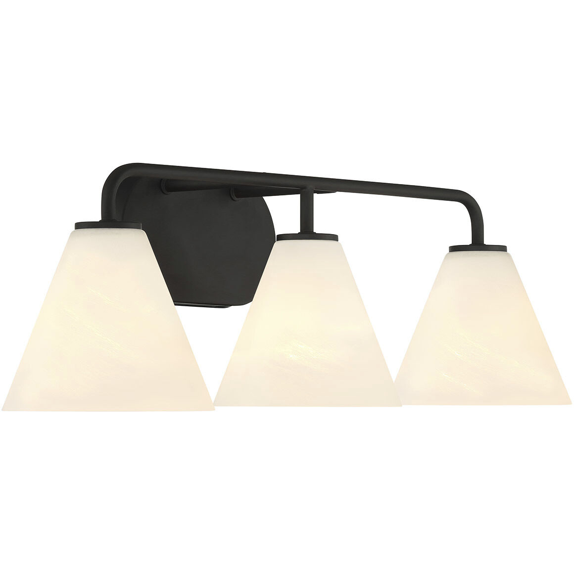 Blair 3 Light 25.5 inch Black Bath Wall Light