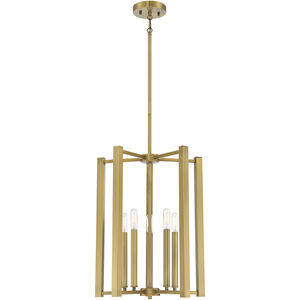 Benson 5 Light 15.5 inch Warm Brass Pendant Ceiling Light, Essentials