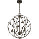 Laska 4 Light 20 inch Enchanted Bronze Pendant Ceiling Light