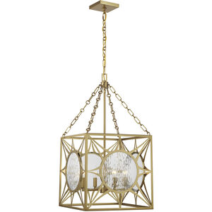 Balfour 4 Light 17 inch Warm Brass Pendant Ceiling Light