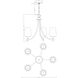 Octave 5 Light 23 inch Polished Chrome Chandelier Ceiling Light, Essentials