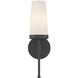 Haynes 1 Light 5 inch Matte Black Wall Sconce Wall Light, Essentials