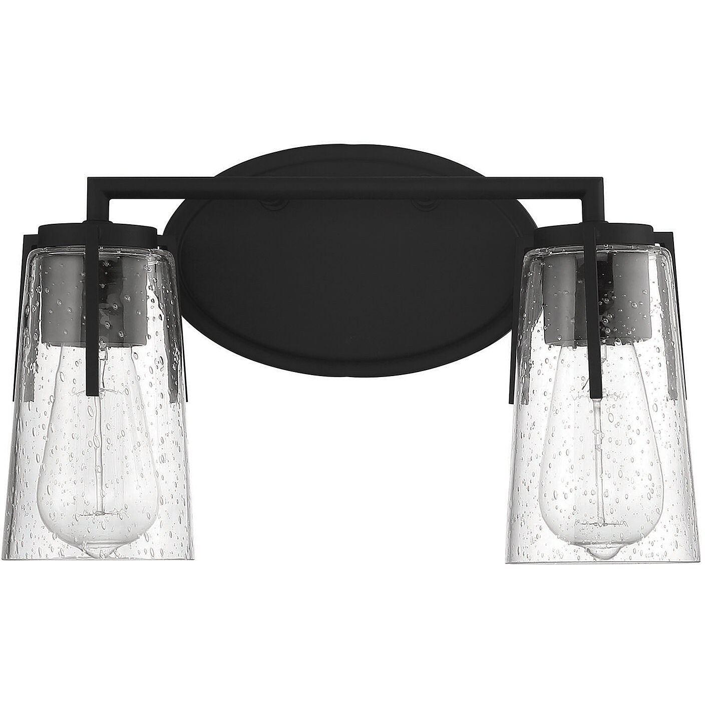 Sacremento 2 Light 14 inch Black Bathroom Vanity Light Wall Light, Essentials