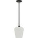 Octave 1 Light 8 inch Matte Black Pendant Ceiling Light, Essentials