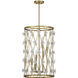 Bailey 6 Light 18 inch Warm Brass Pendant Ceiling Light