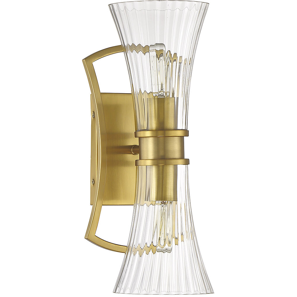 Bennington 2 Light 6.25 inch Warm Brass Wall Sconce Wall Light